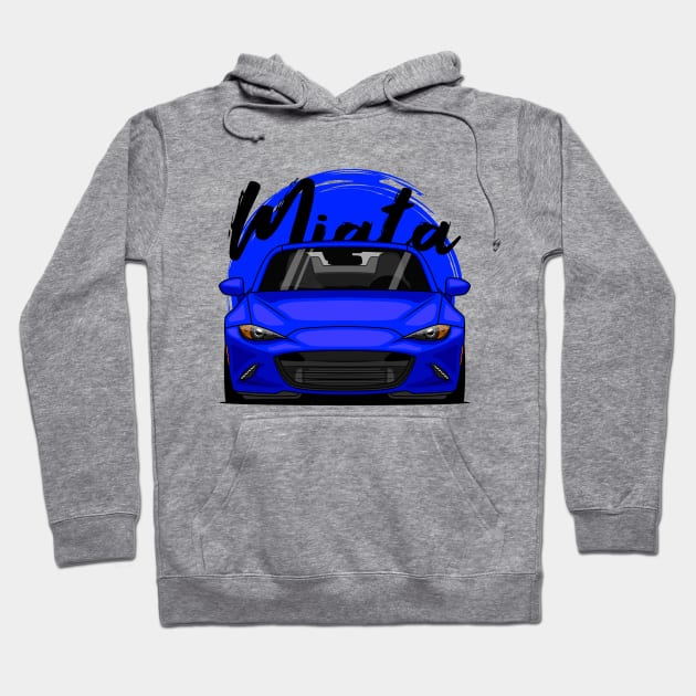 Blue Miata MX5 ND Hoodie by GoldenTuners